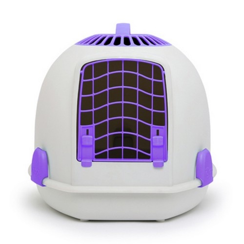 Transportadora para Gatos Igloo 2 em 1, Roxa, Perfeita