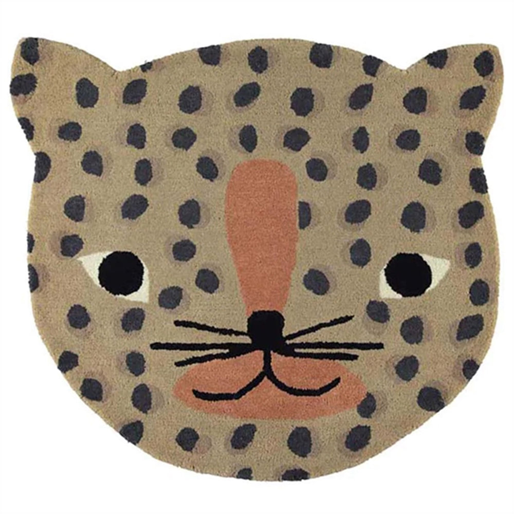 Leopard Gulvtæppe - OYOY → Luksusbaby.dk