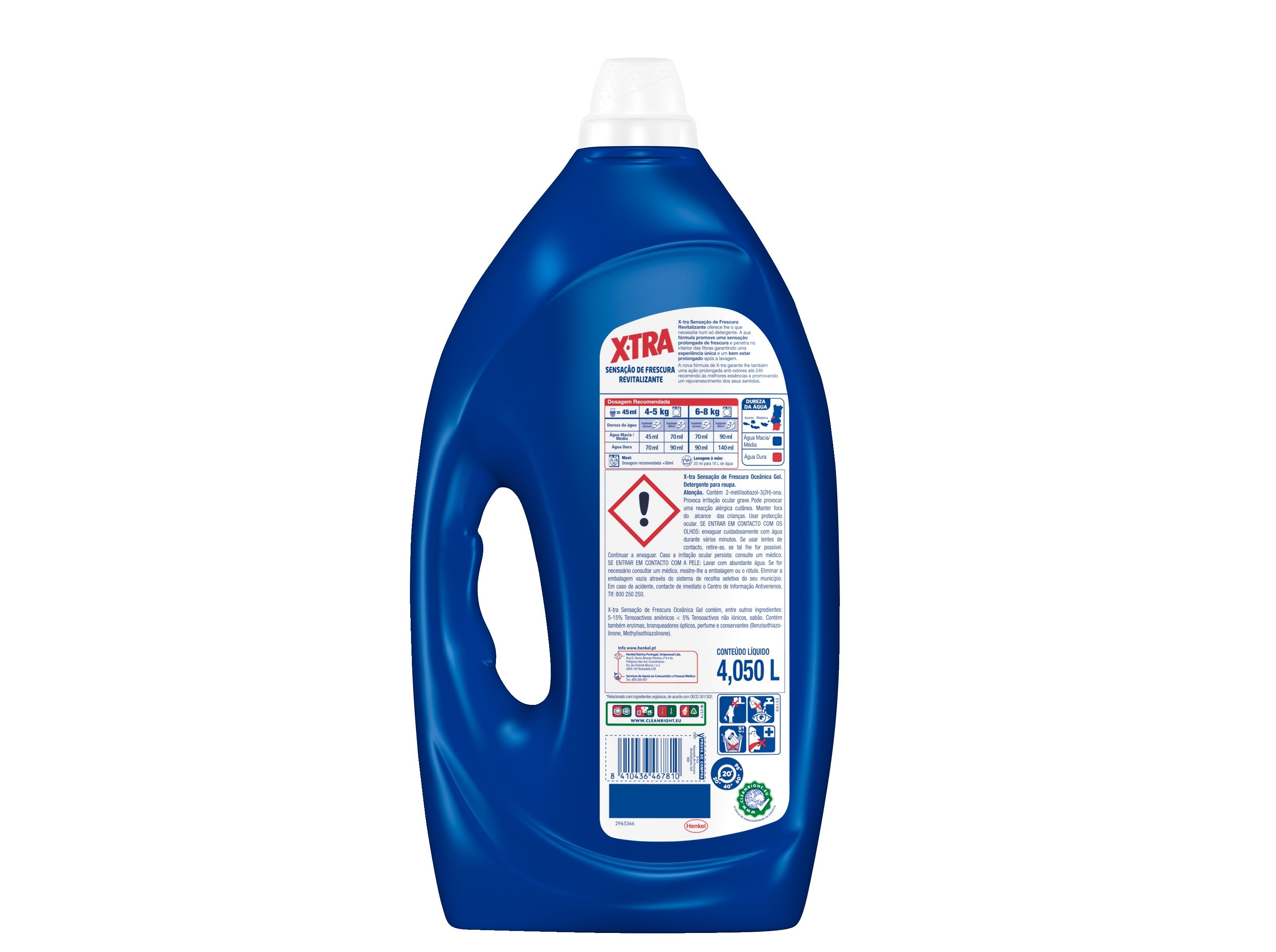 DETERGENTE ROUPA MÁQUINA LIQUÍDO X-TRA FRESCURA REVITALIZANTE GEL 90DOSES