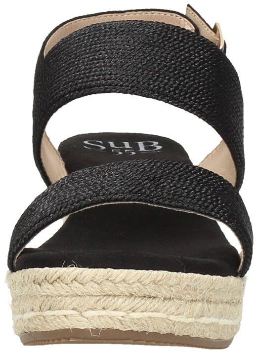 Sub55 Sandalen Touwzool zwart
