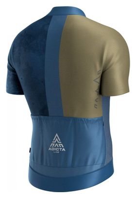 Maillot Manches Courtes Adicta Lab Valent V5 Bleu / Vert Olive