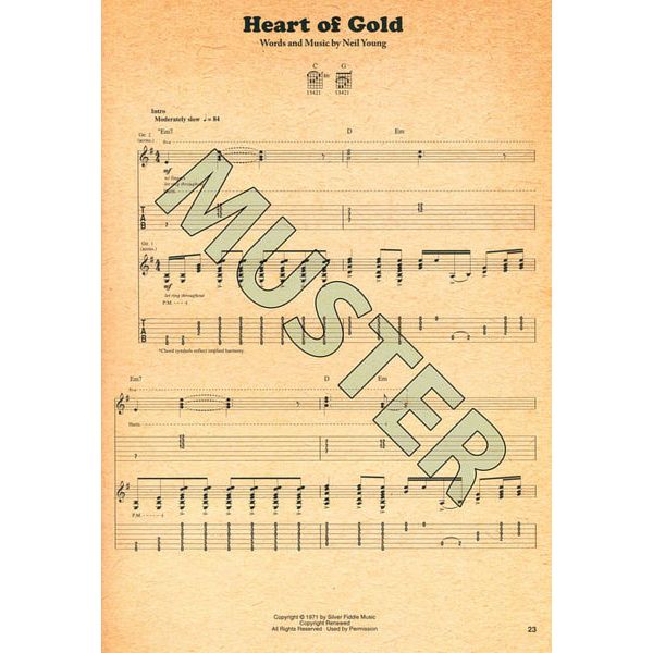 Hal Leonard Harvest Neil Young