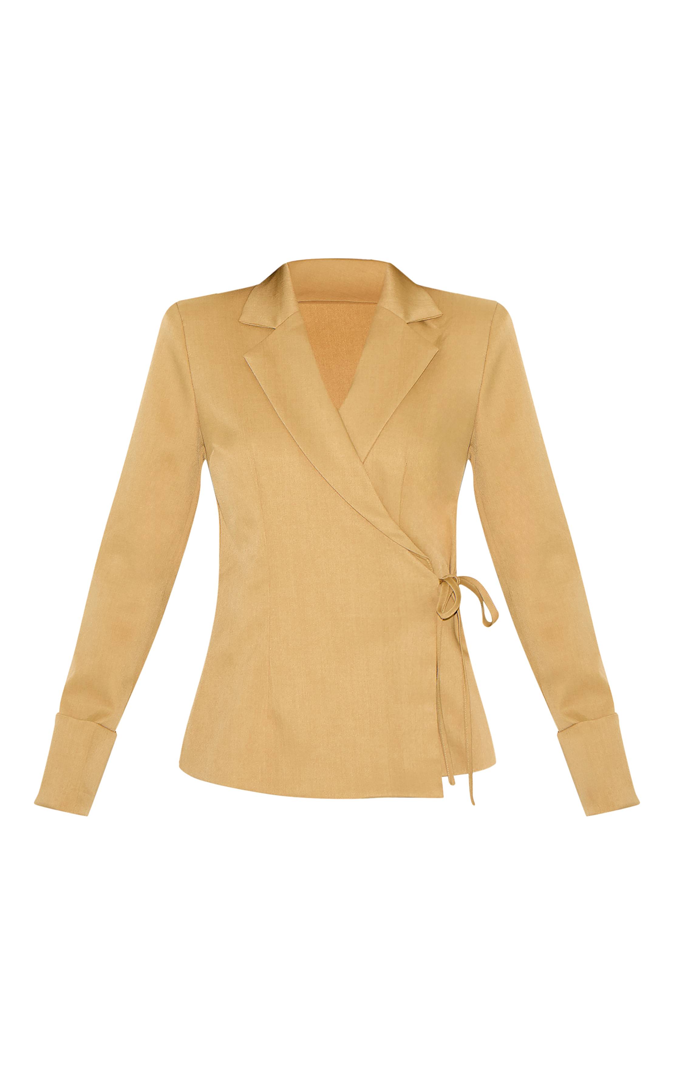 Sable Blazer À Nouer Sur Le Côté