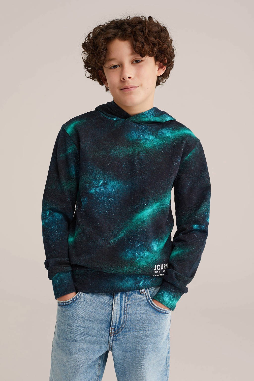 WE Fashion Blue Ridge hoodie zwart
