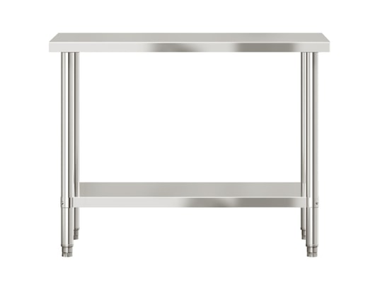 VIDAXL - Mobilier de cuisine Table de travail de cuisine 110x55x85 cm acier inoxydable