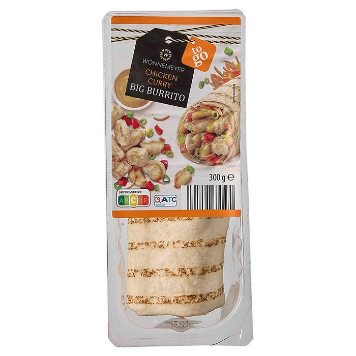 WONNEMEYER Big Burrito 300 g, Chicken Curry