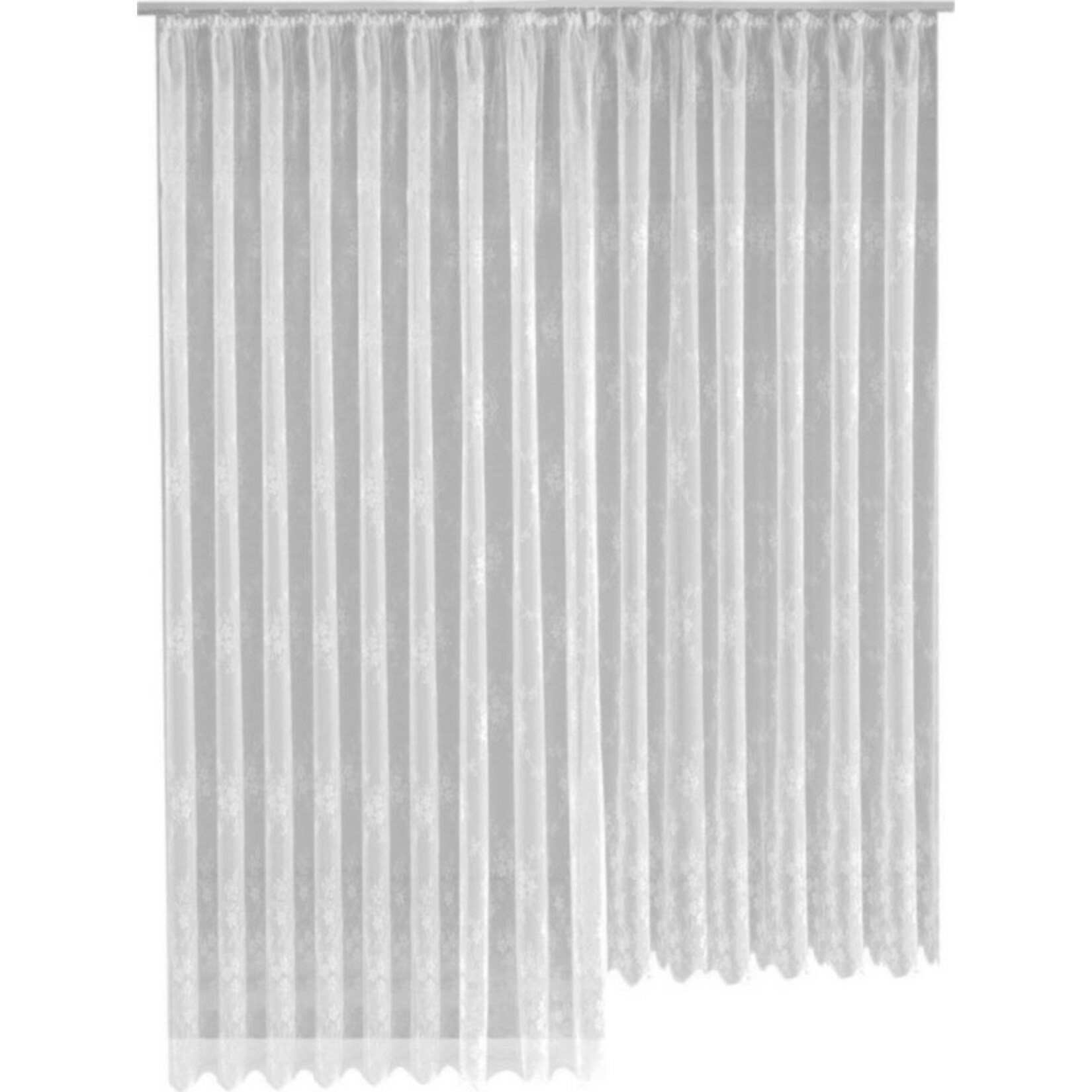 2x My Home Gardine mit Blumenabschluss -175x160cm