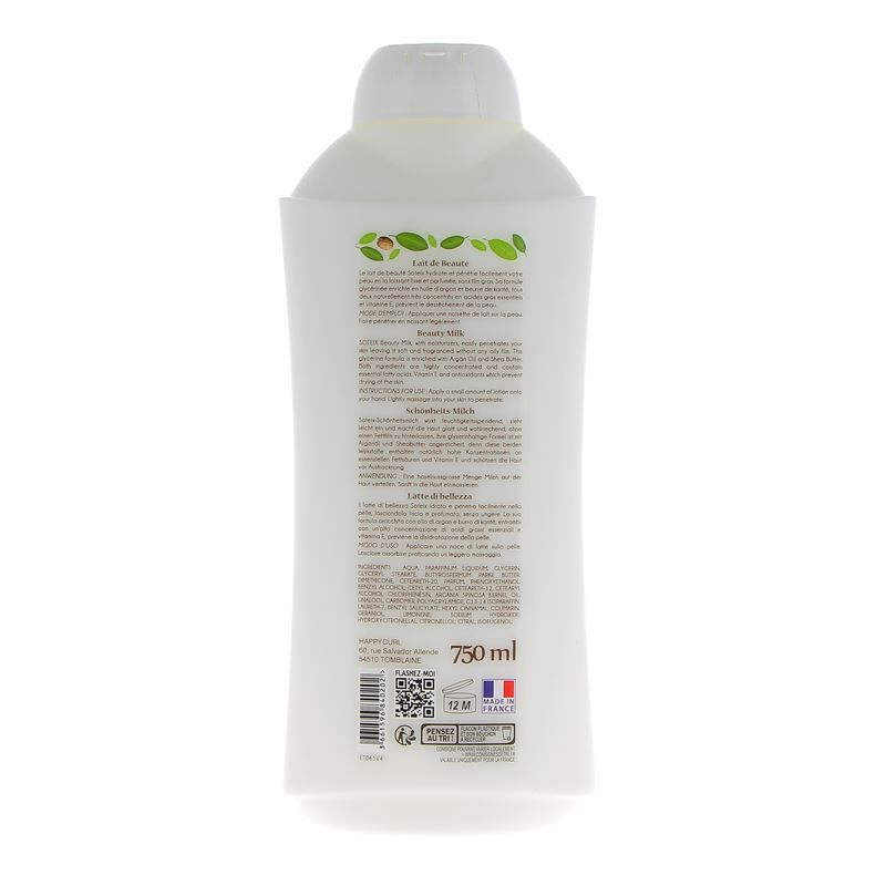 Lait de beauté visage et corps Argan & Karité