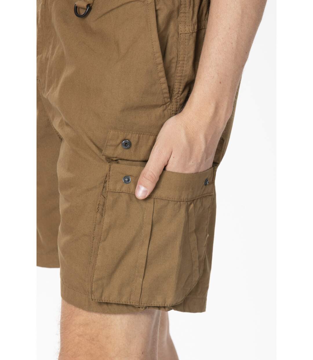 Bermuda coton coupe cargo ASHER VERT