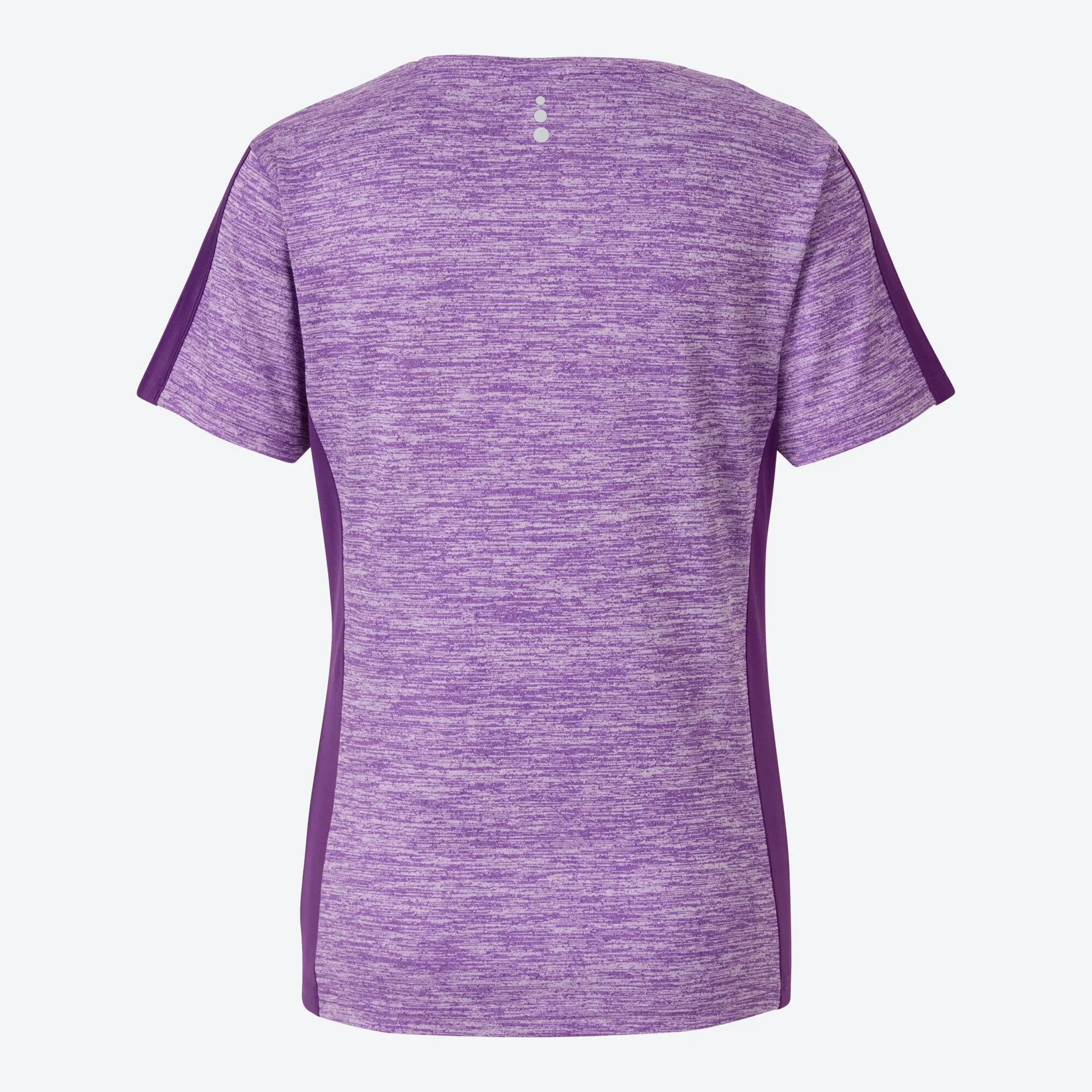 Damen-Fitness-T-Shirt mit Streifen-Struktur
