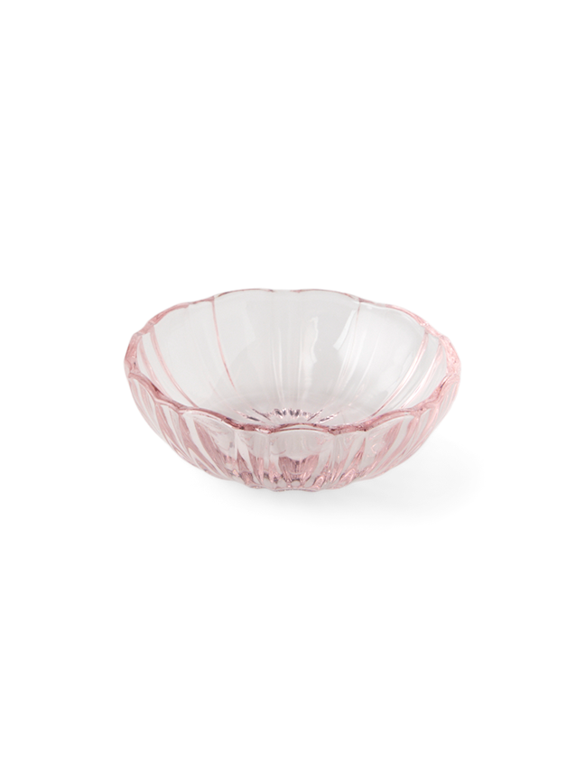 Skål | Glas. Ø8,7 cm. | Rose