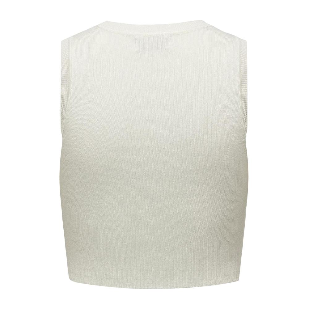JDY Crop Top Écru Femme Jdy Cirkeline