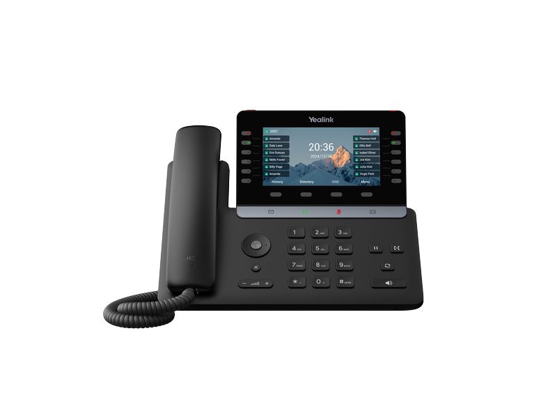 Yealink Tischtelefon SIP-T85W Schwarz Ultra Prime Business Phone für optimale Desktop-Produktivität