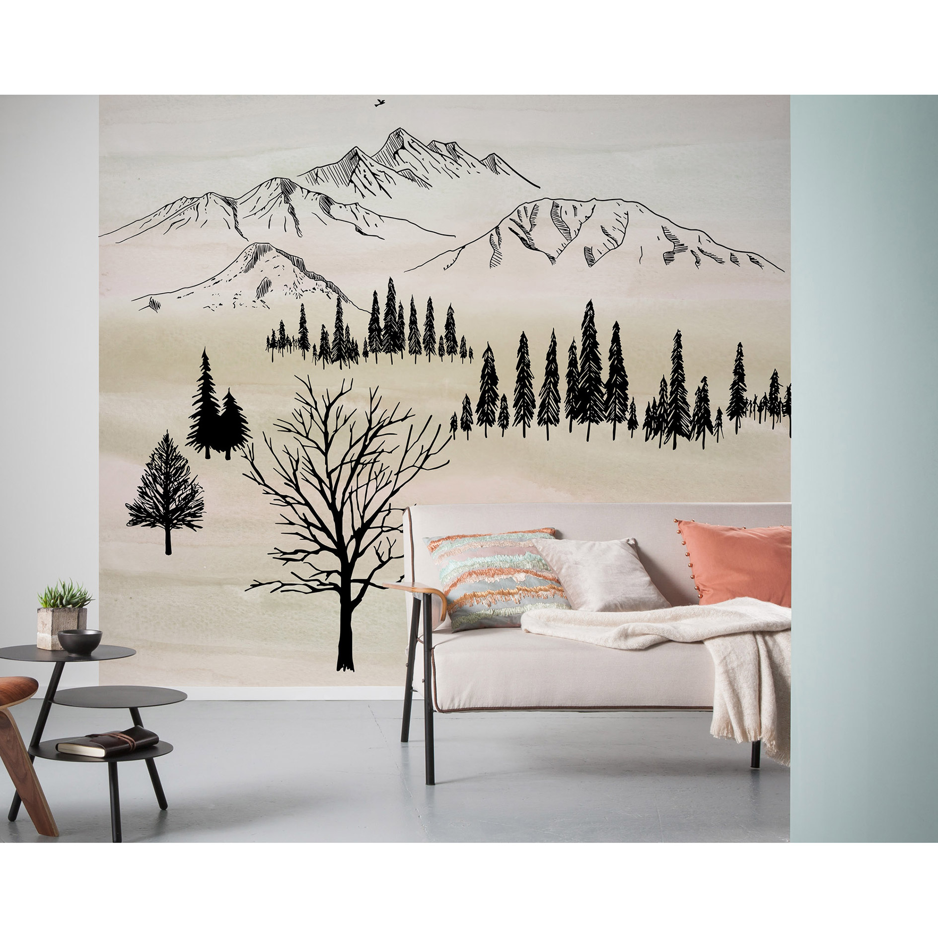Vlies-Fototapete BACKCOUNTRY - bunt - 300x280 cm