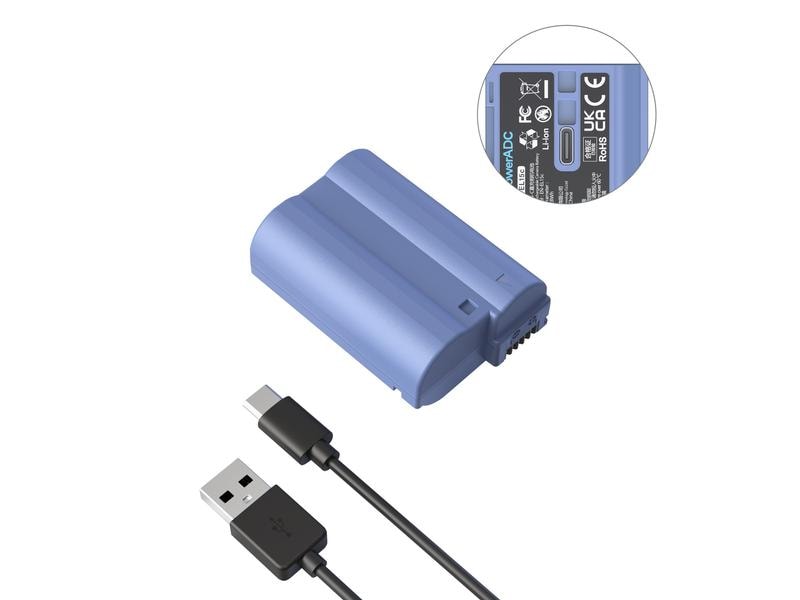 Smallrig Digitalkamera-Akku EN-EL15c USB-C USB-C wiederaufladbarer Kamera-Akku