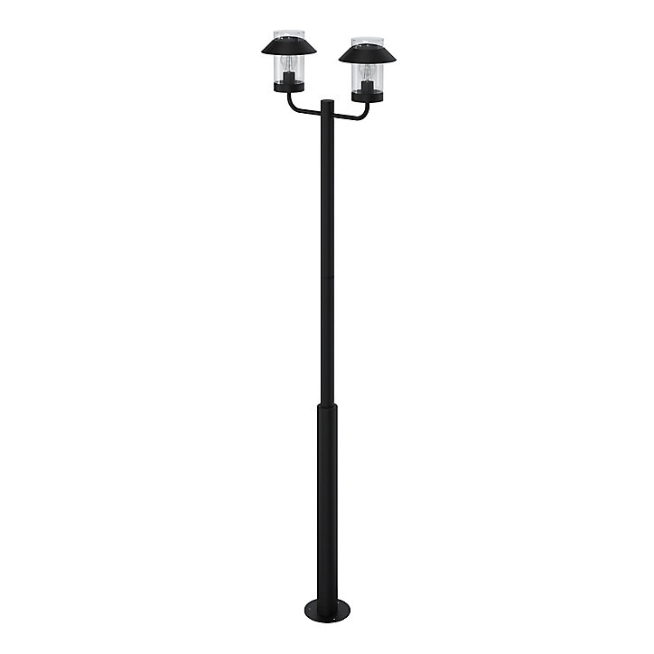 Lampadaire Caprera E27 IP44 GoodHome noir