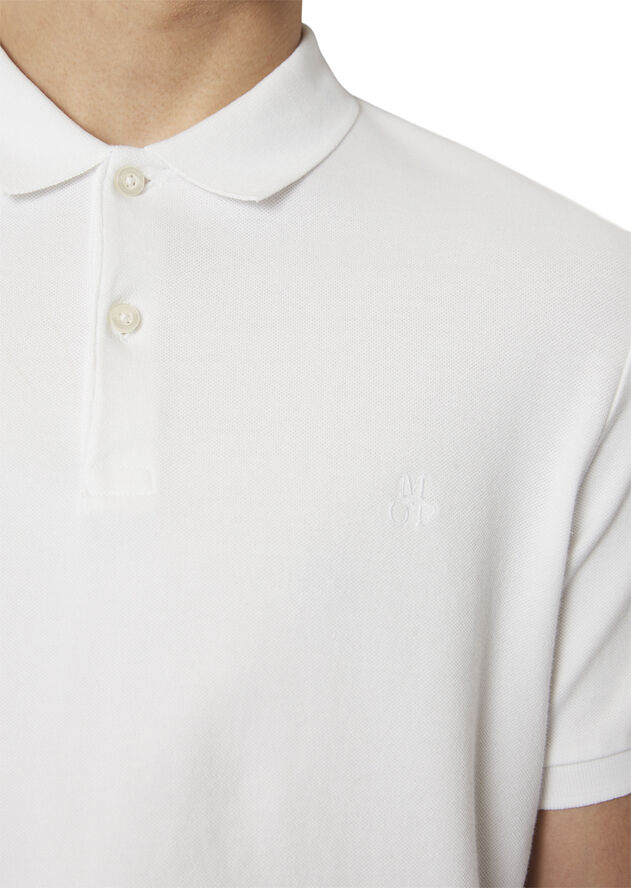 Marc O’Polo Polo, short sleeve, button placket, White