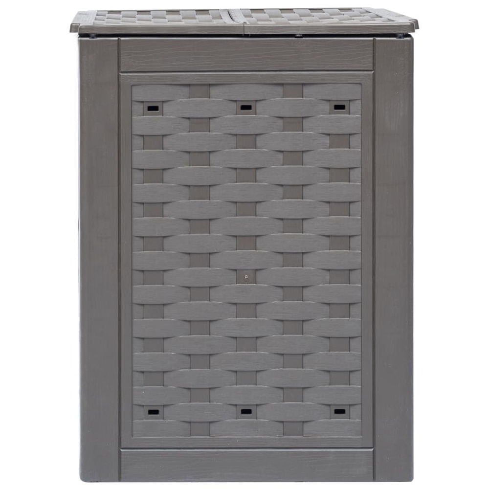 Composteur de jardin marron 60x60x83 cm 300 l plastique rotin