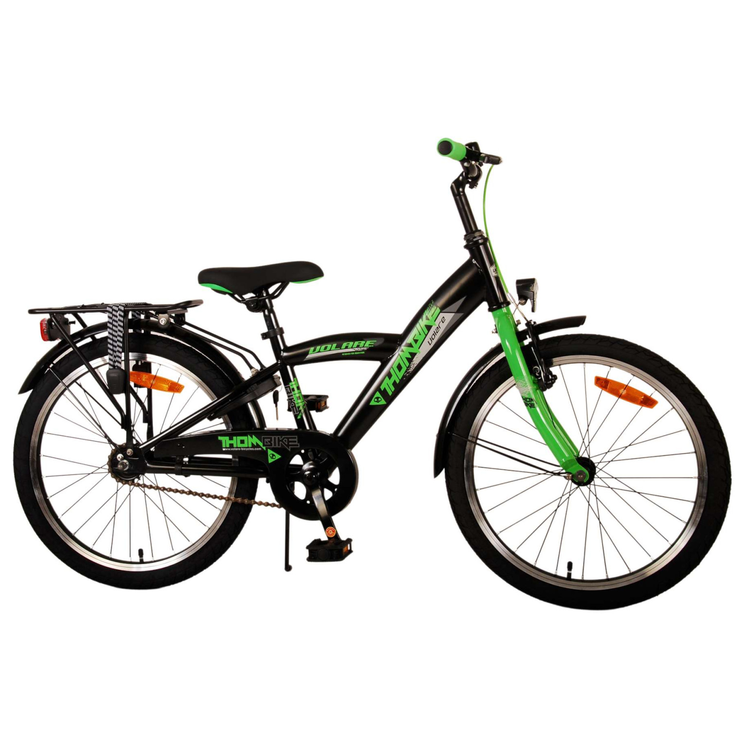 Volare Thombike Fiets - 20 inch - Zwart Groen
