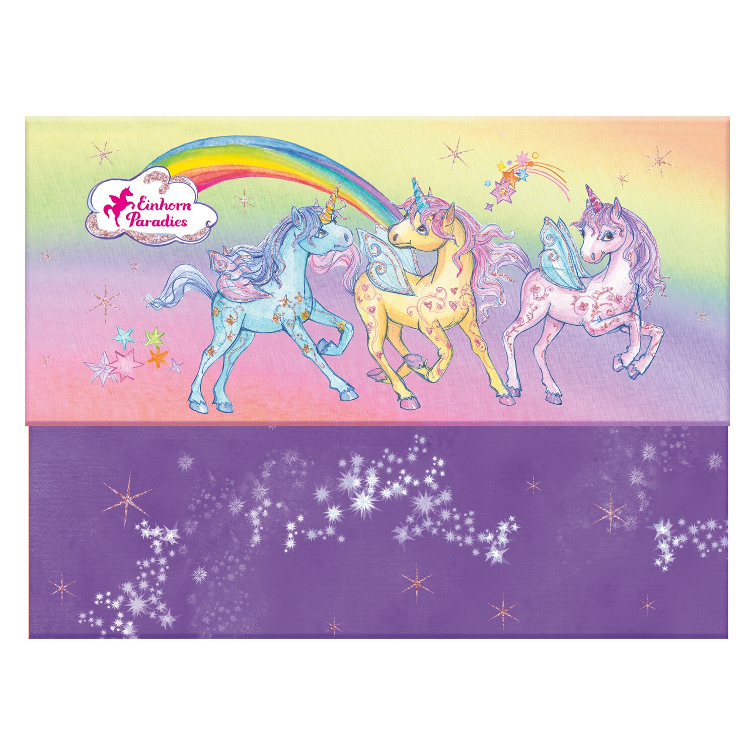 DIE SPIEGELBURG Briefpapier-Set Einhorn-Paradies