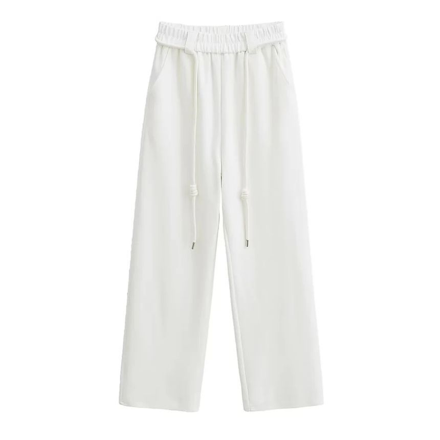 Asiris - High Rise Loose-Fit Effen Wijde Joggingbroek