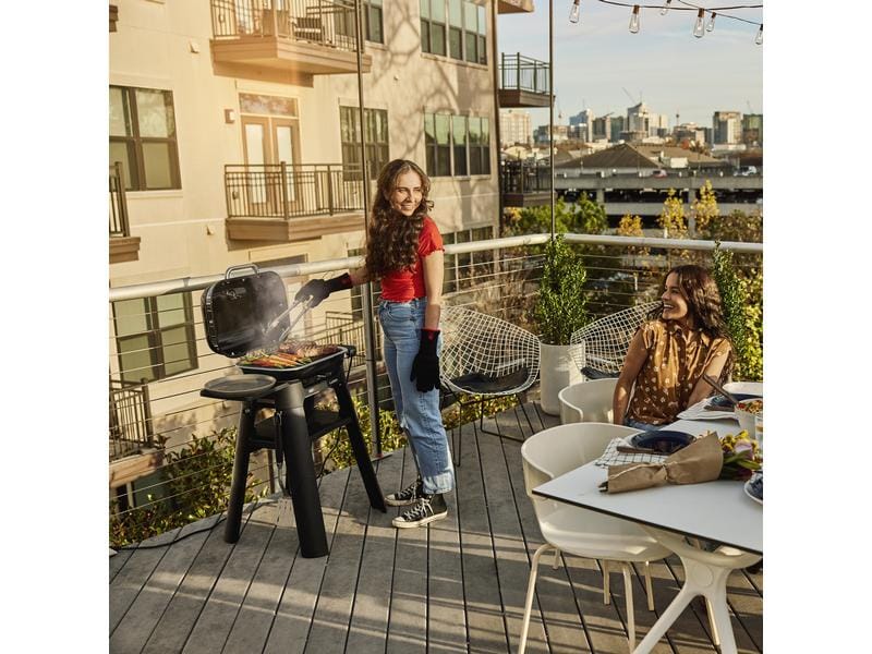 Weber Elektrogrill Lumin Compact, Schwarz Mobiler Elektrogrill