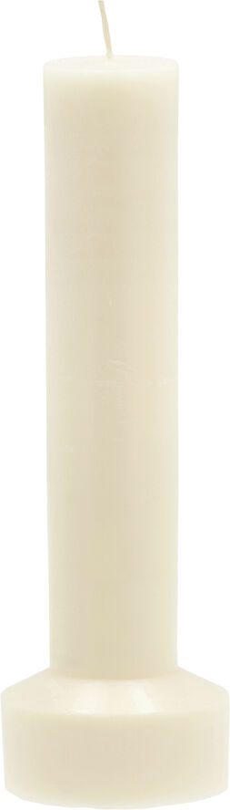 Villa Collection Bloklys Hvils D8 x 23 cm Cream Paraffin/Stearin Cream