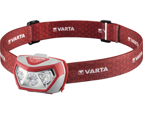 Varta Hoofdlamp Buitensport H2O 200 lm Bereik 50 m Brandduur 52 uur rood