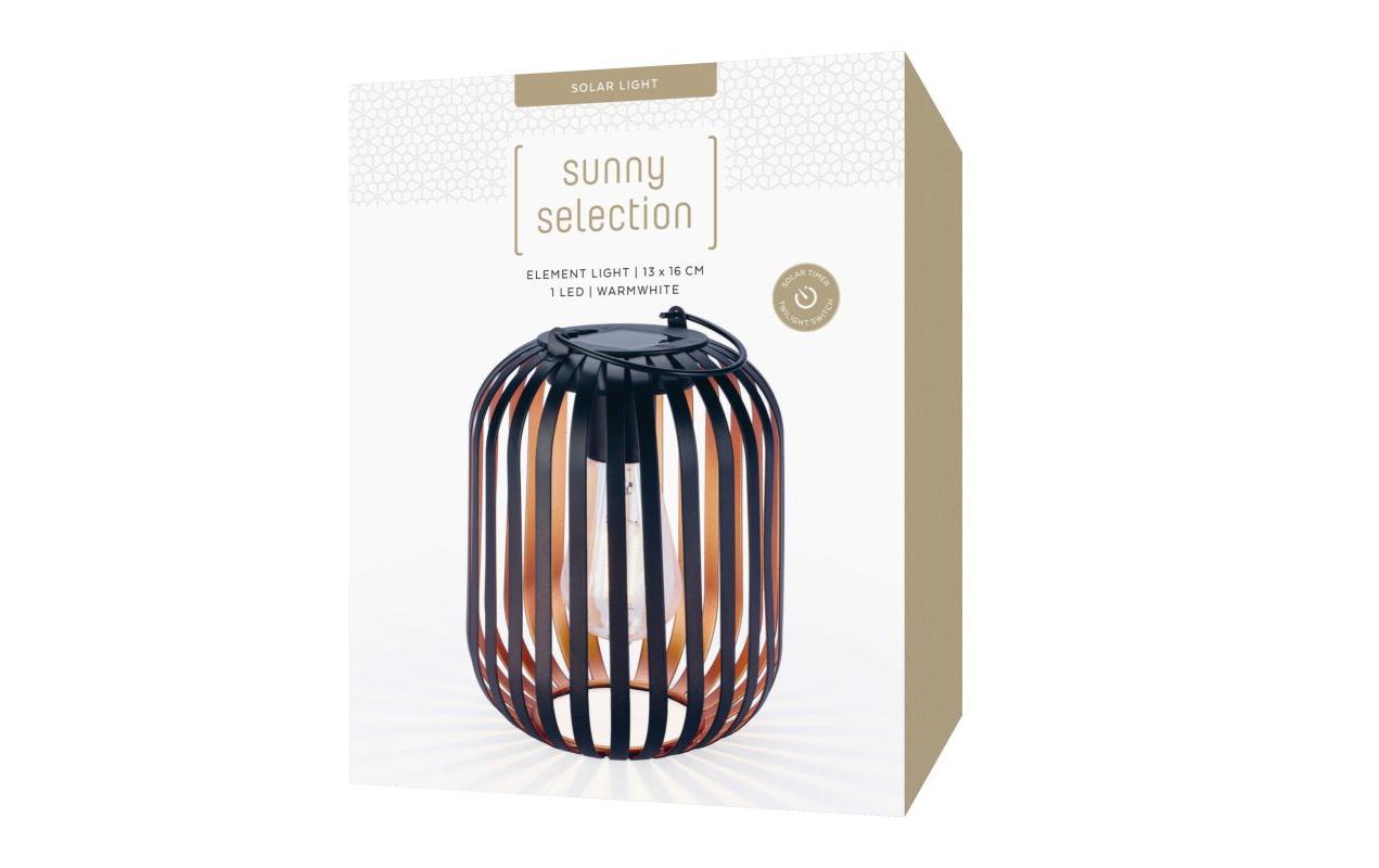 Laterne Solar Element Light SchwarzDekolicht zum Aufstellen oder Aufhängen