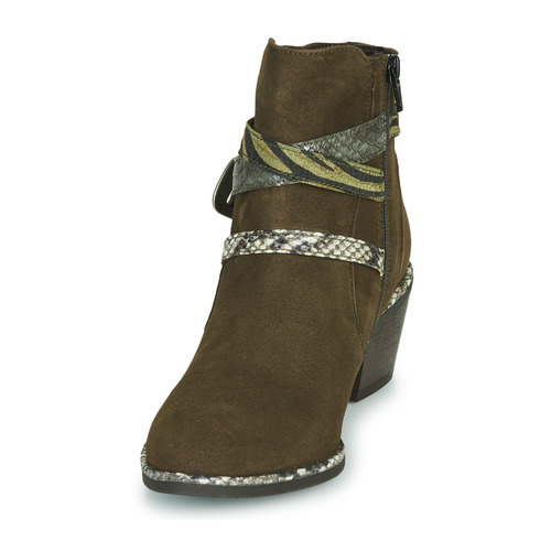 Regard - NAPOLI V3 VELOURS MILITARE - Kaki