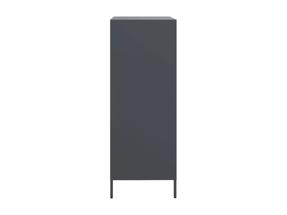Buffet haut anthracite 68x39x103,5 cm acier