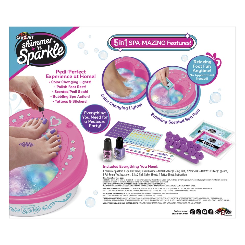 SHIMMER N SPARKLE - 5 IN 1 LIGHT UP SPA SALON