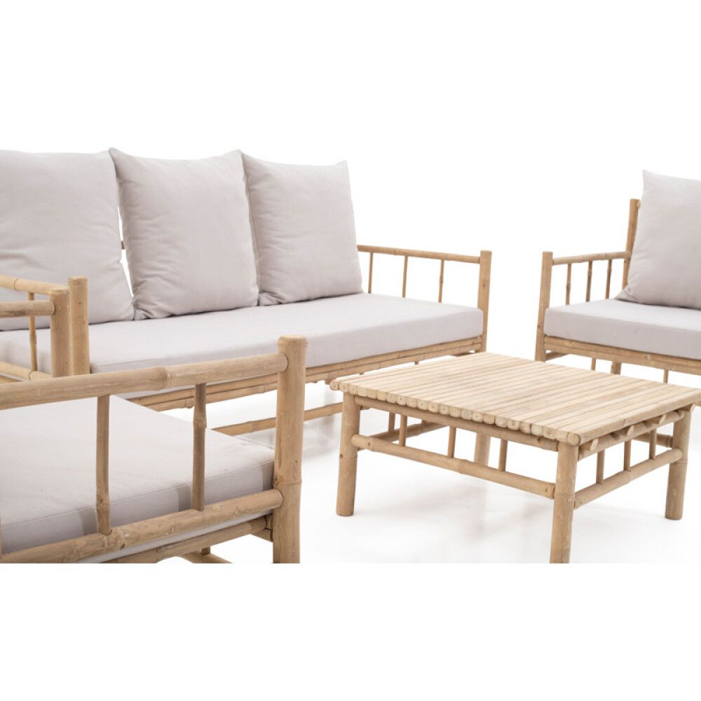 SOFAGRUPPE SUNFUN KLOCKARBODA BAMBUS NATUR