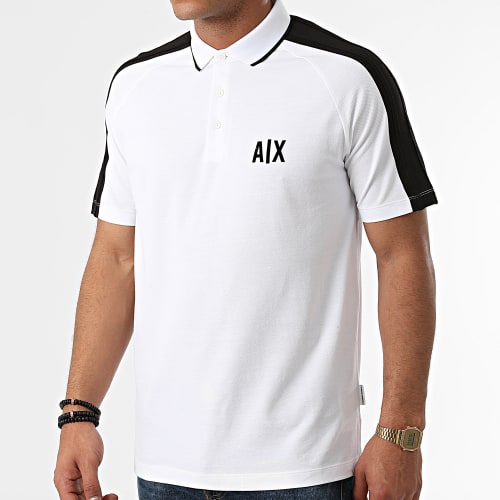 Polo Manches Courtes A Bandes 6KZFFR-ZJL4Z Blanc