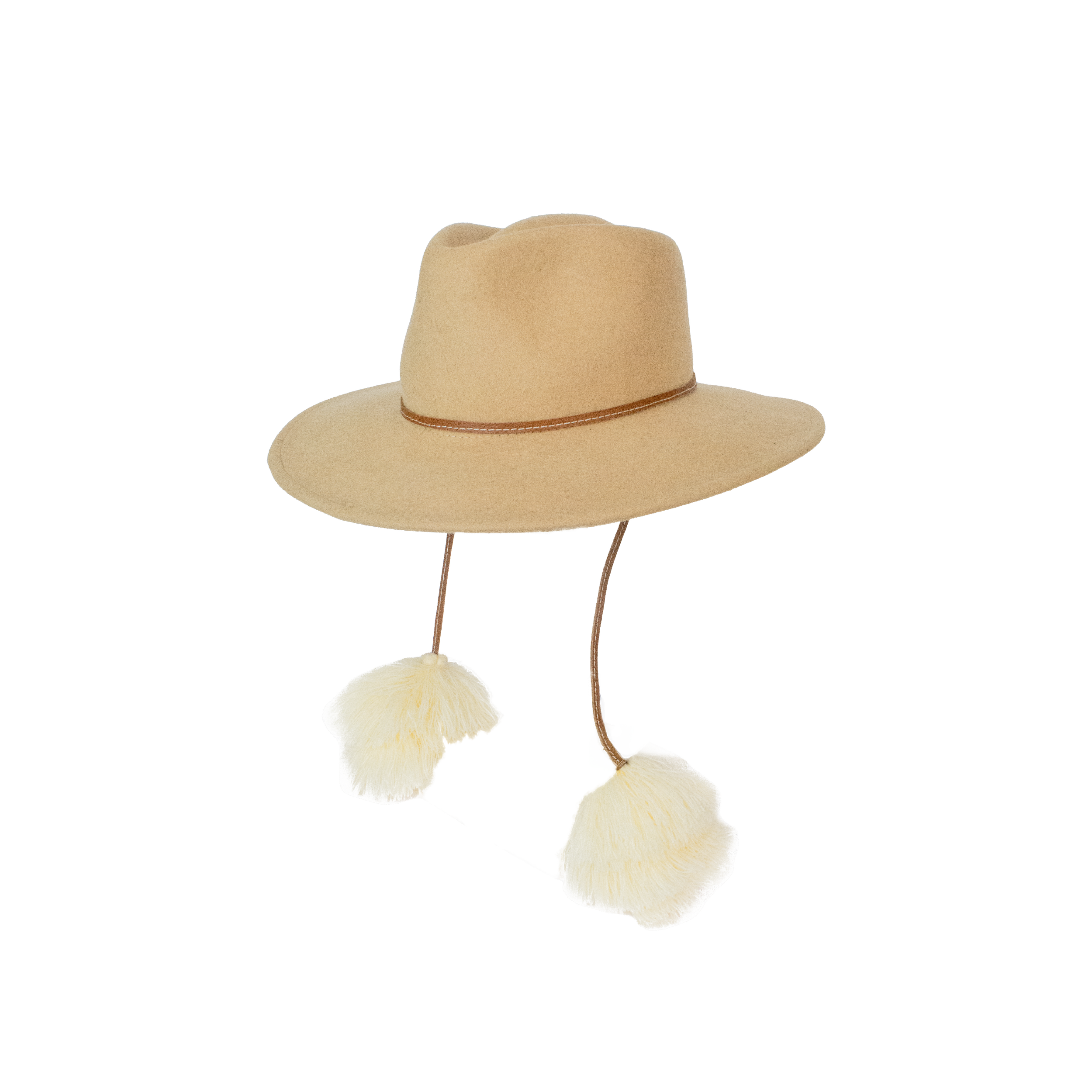 Chapeau australien à pompon