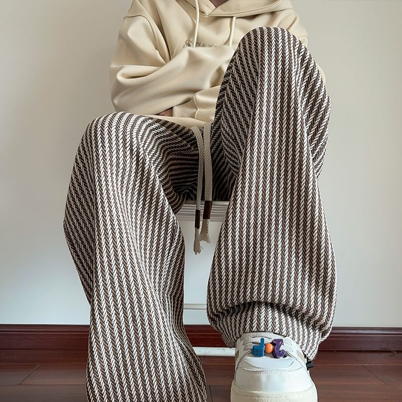 emeisa - Broek met trekkoord en rechte pijpen