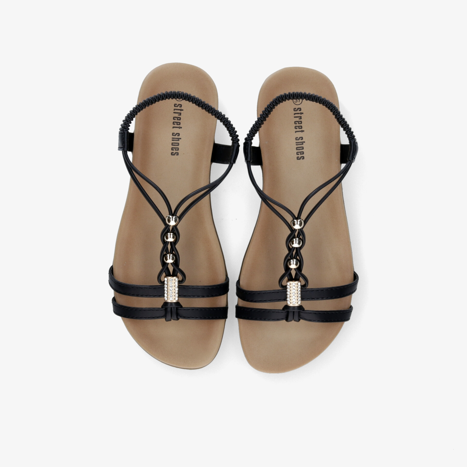 street shoes Damen Riemchensandalen schwarz
