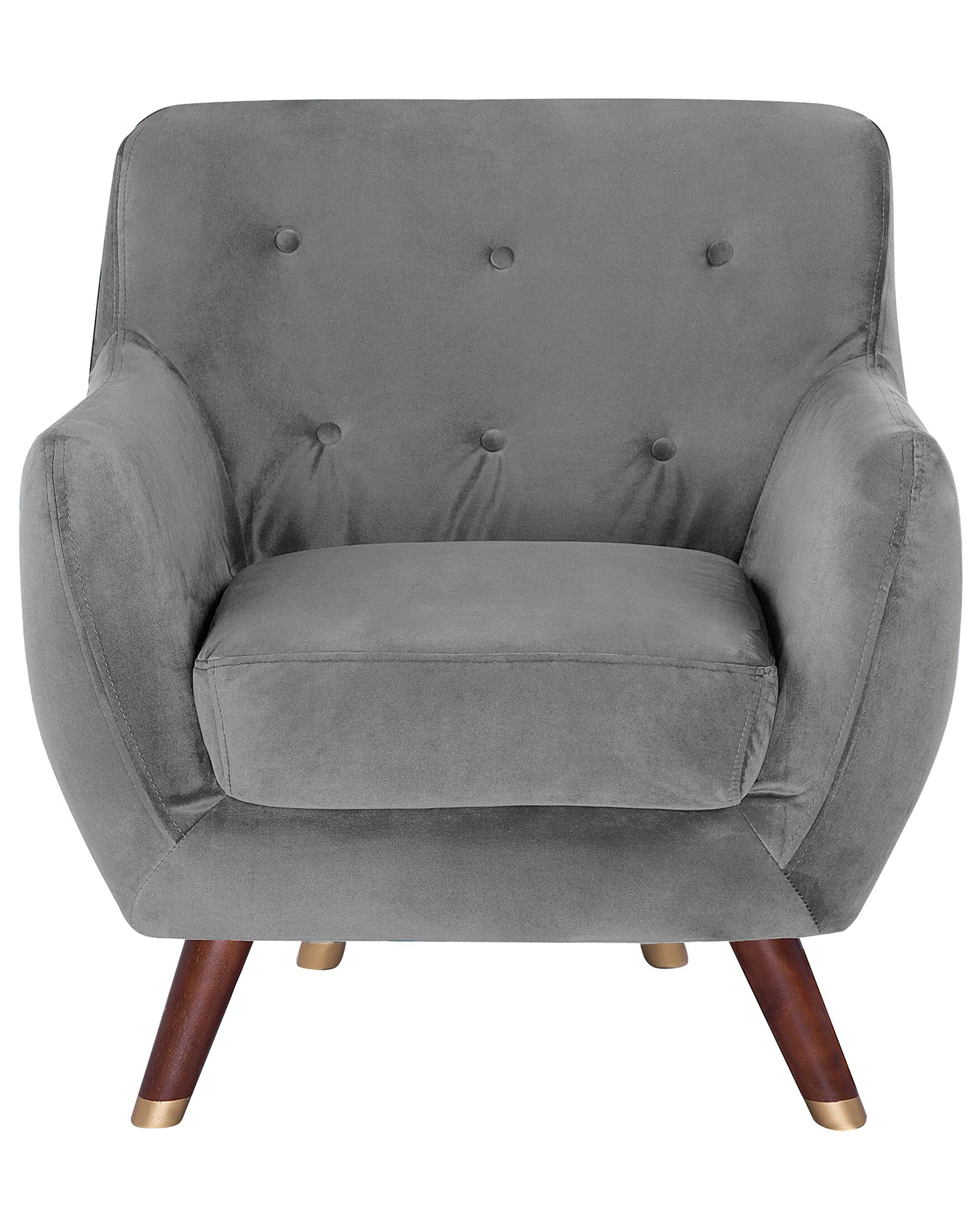 Fauteuil BODO Fluweel Grijs
