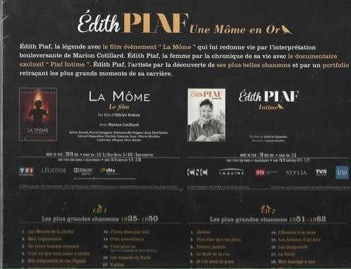 Edith Piaf - Une Mome en or GREATEST HITS - 2CD & 2DVD