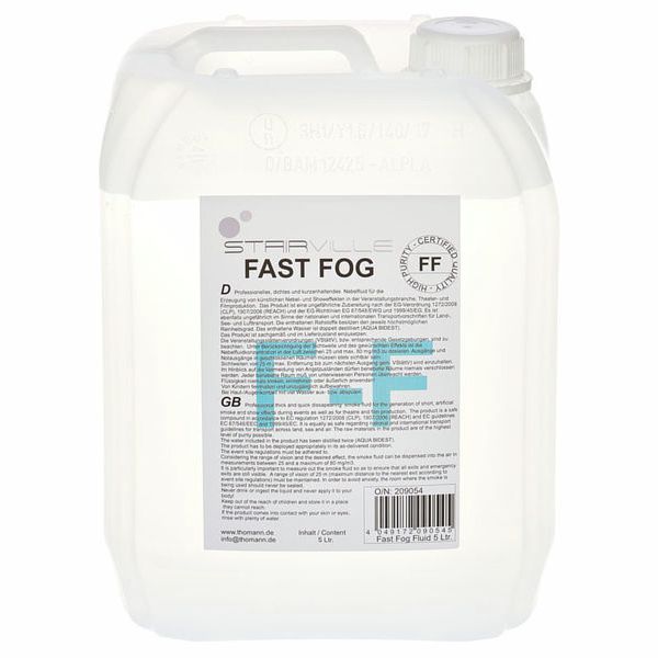 Stairville Fast Fog Nebelfluid 5l