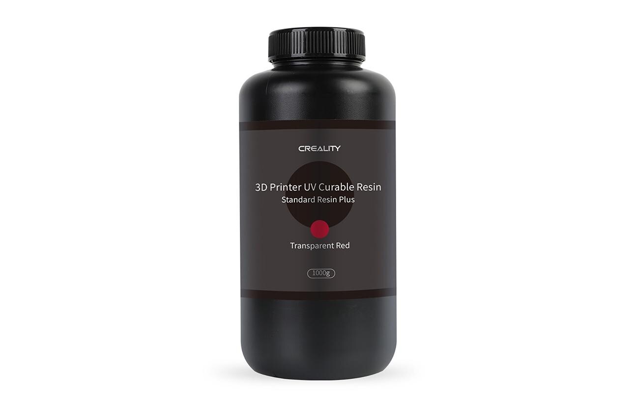 Resin Plus 1 kg, Transparent RotUV Resin für DLP / SLA 3D Drucker