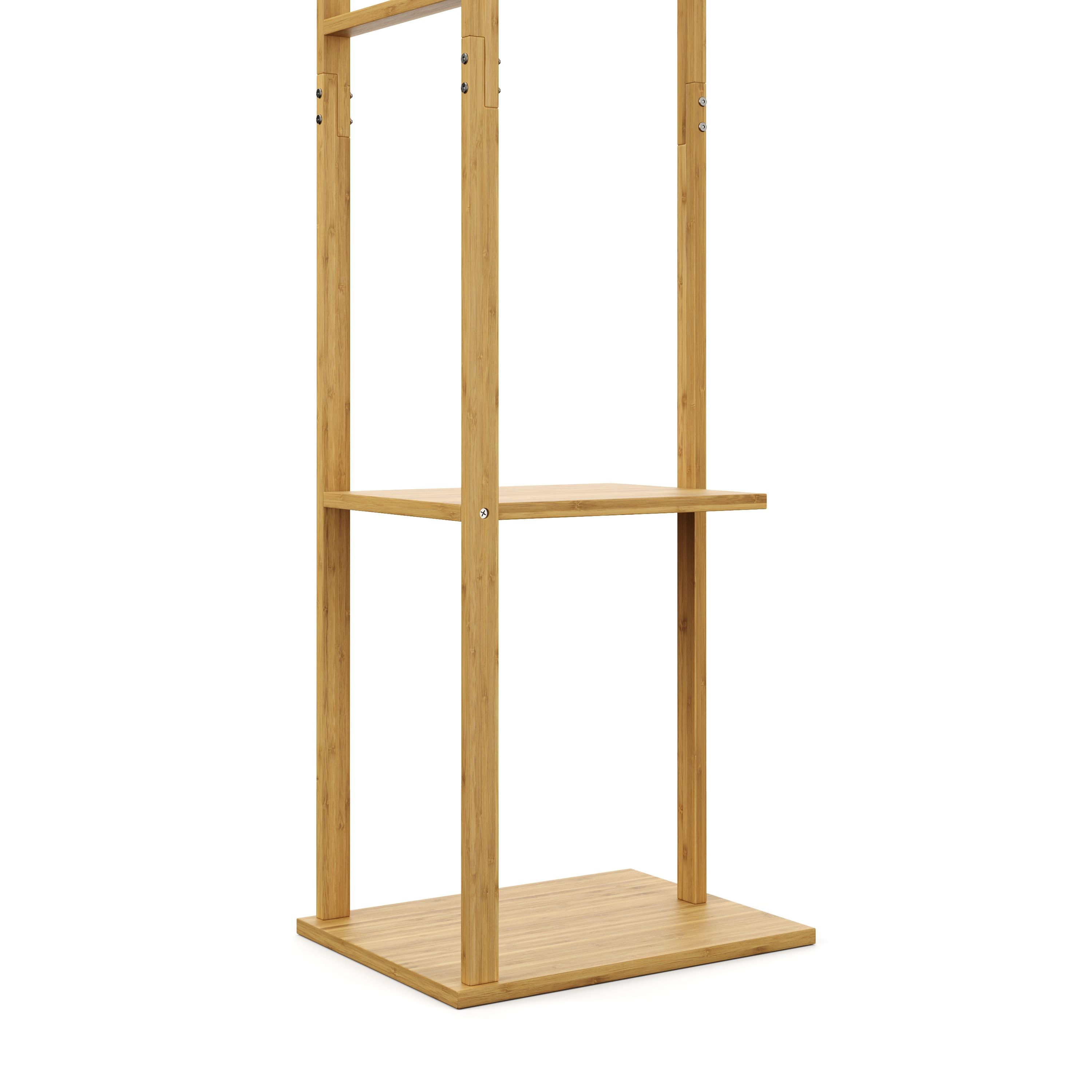 Garderobe Kleiderständer Bambus BODMAR 38 x 155 cm natur