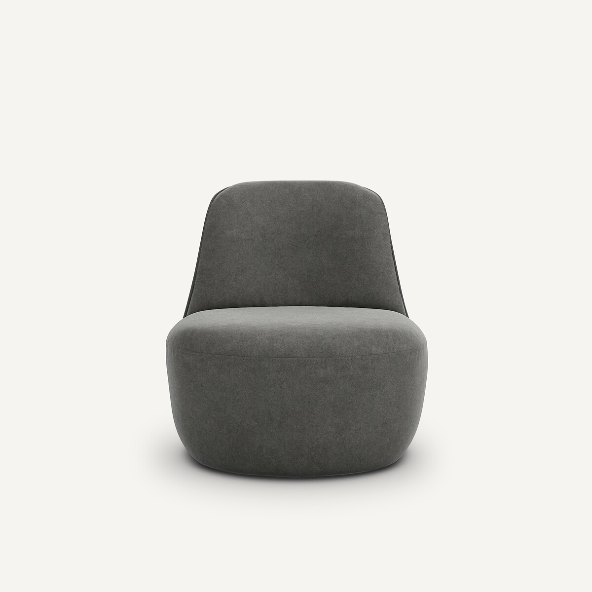 AM.PM<br>Draaifauteuil em fluweel lavado com pedra, Rosebury