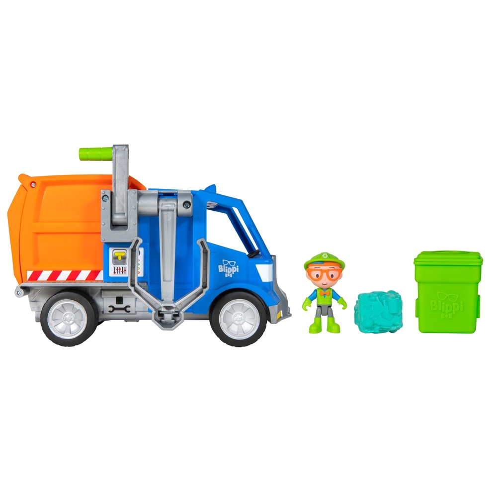 Blippi-Recycling-LKW mit Blippi-Spielfigur