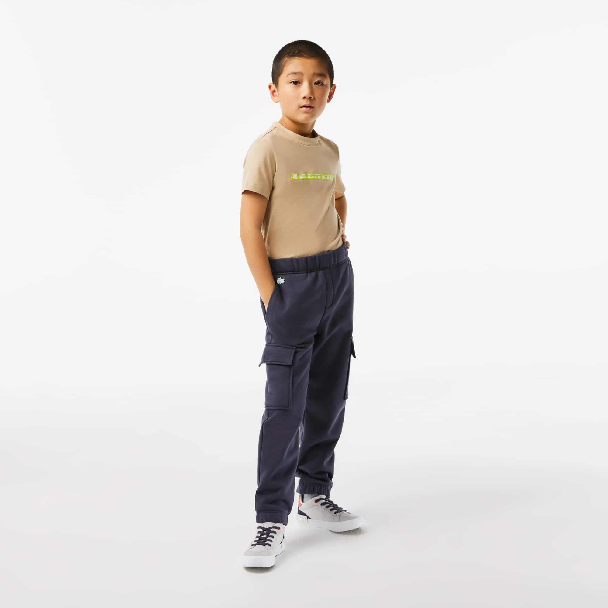 Pantalon de survêtement garçon Lacoste en coton biologique Pantalons & Shorts - Bleu - Lacoste - Garçon
