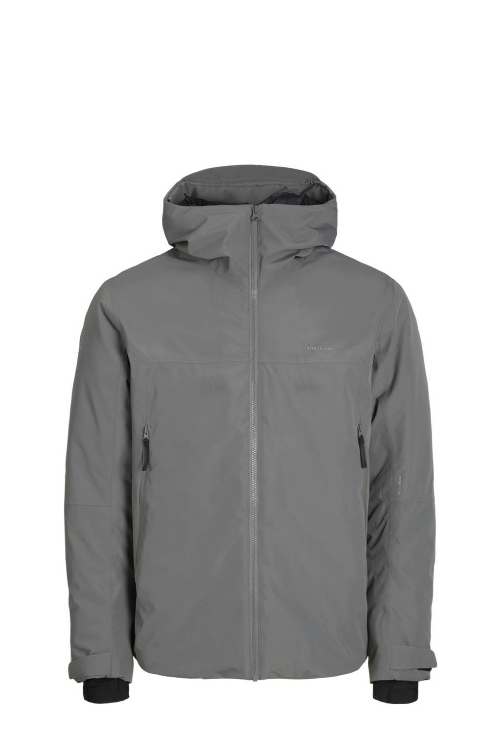 JACK & JONES gewatteerde winterjas JCOSUMMIT grijs