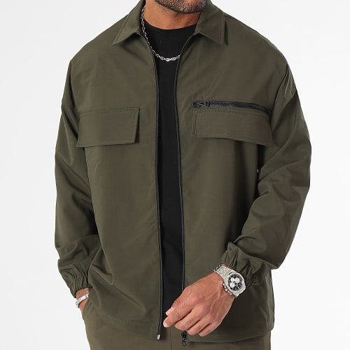 Veste Zippée Avec Poches 0283 Vert Kaki