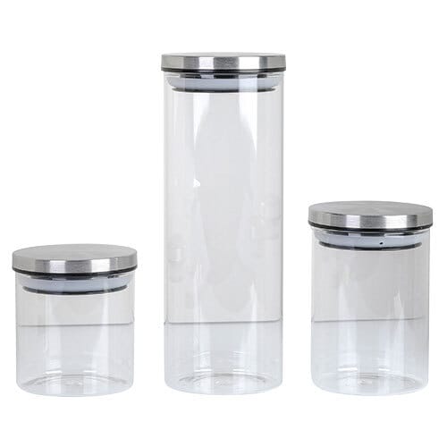 Vorratsdosen 3er-Set Borosilikatglas