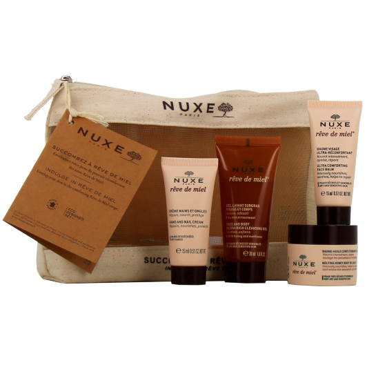 Nuxe Rêve de Miel trousse découverte 4 produits peau sèche