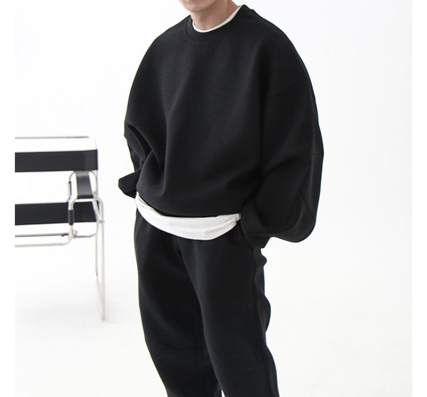 Okwano - Sweatshirt met ronde hals en elastische taille